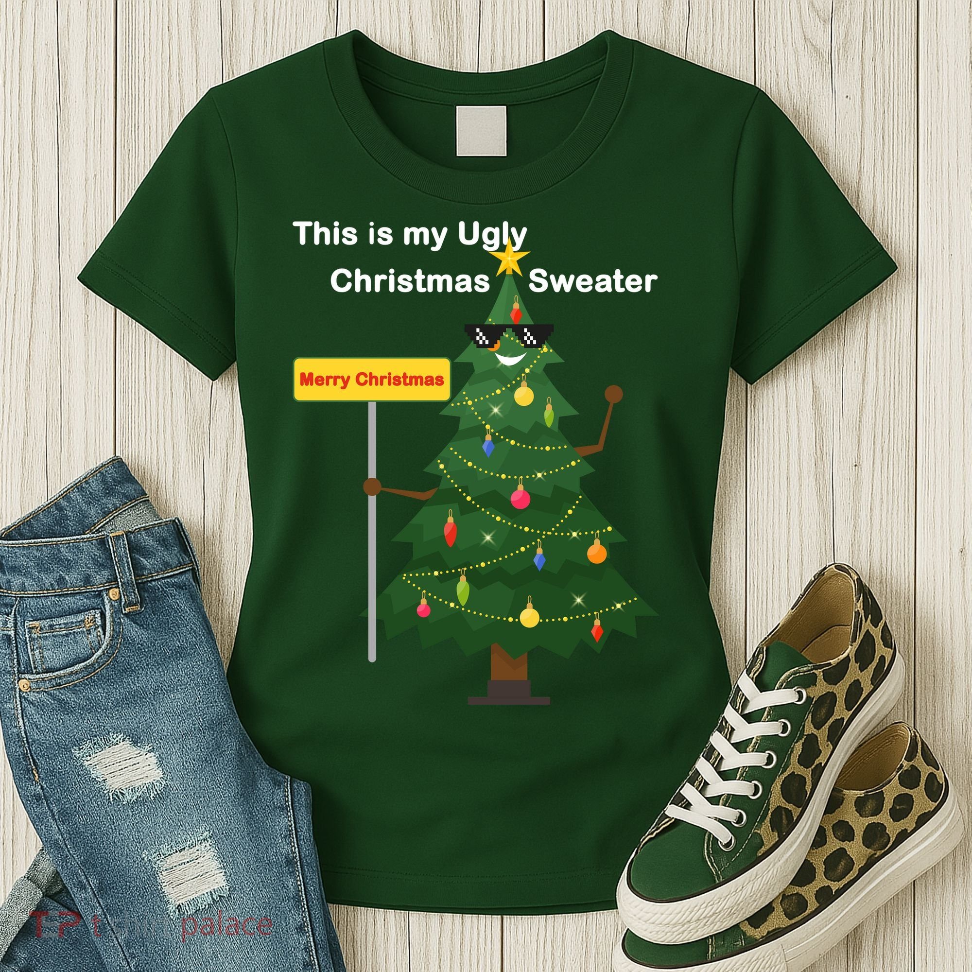 Funny This Is My Ugly Christmas Sweater Women's T-Shirt
