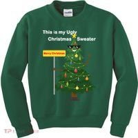Funny This Is My Ugly Christmas Sweater Kids Sweatshirt thumb 0