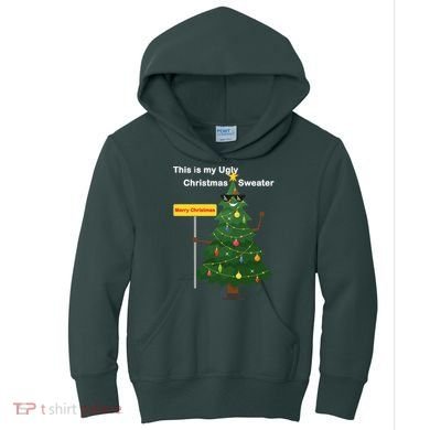 Funny This Is My Ugly Christmas Sweater Kids Hoodie