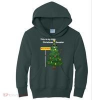 Funny This Is My Ugly Christmas Sweater Kids Hoodie thumb 0