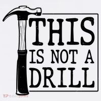 Funny This Is Not A Drill  Comfort Colors Garment-Dyed Hooded Sweatshirt thumb 2