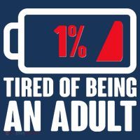 Funny Tired of Being An Adult Low Battery Women's Sweatshirt thumb 2