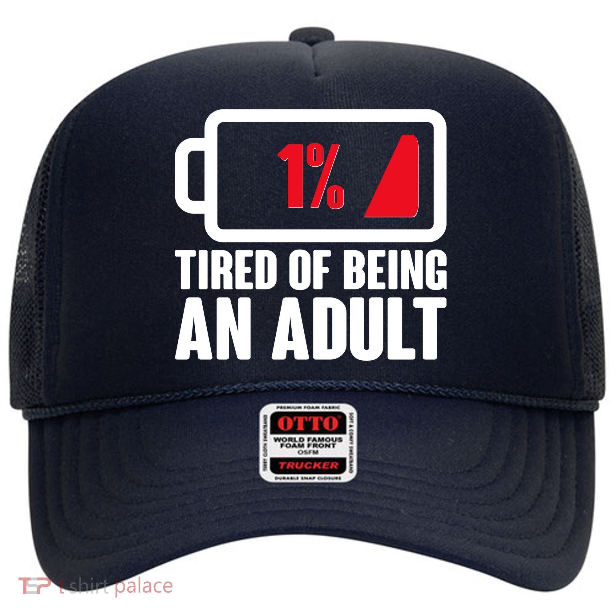 Funny Tired of Being An Adult Low Battery Hat