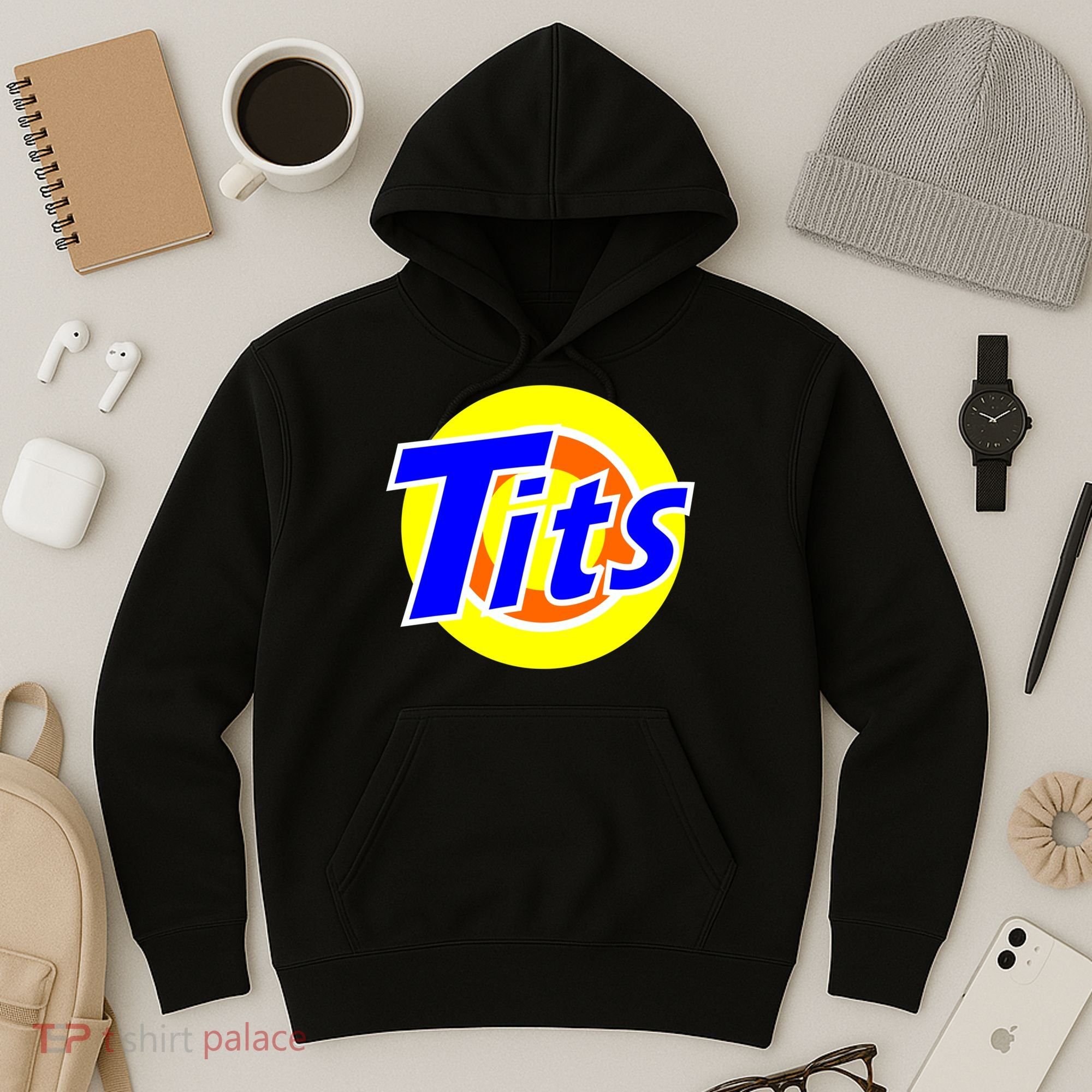 Funny Tits Logo Hoodie