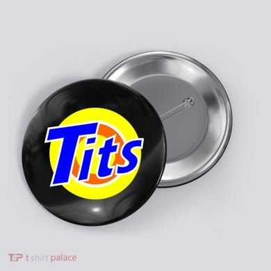 Funny Tits Logo Button