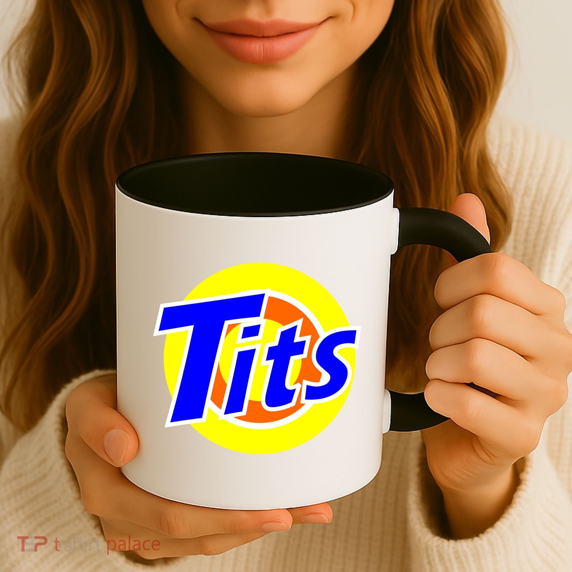 Funny Tits Logo Coffee Mug
