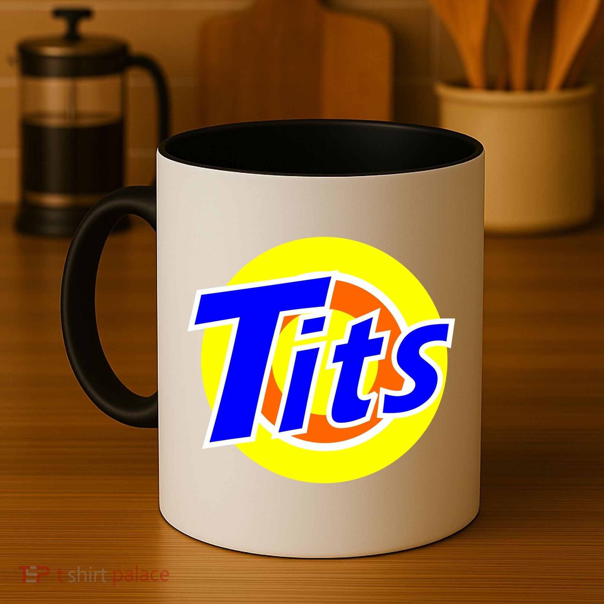 Funny Tits Logo Coffee Mug