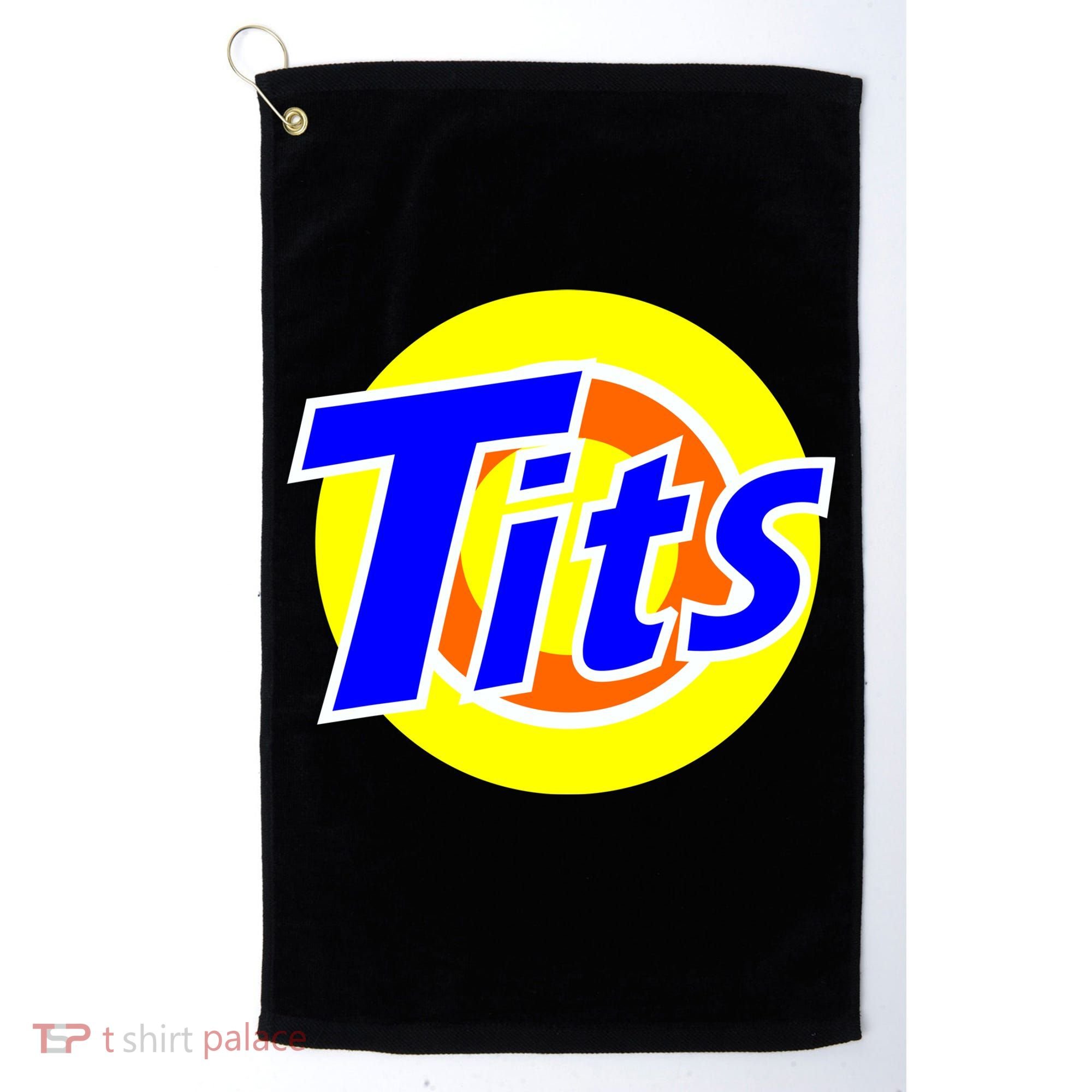 Funny Tits Logo Golf Towel
