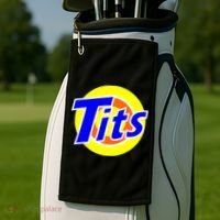 Funny Tits Logo Golf Towel thumb 2