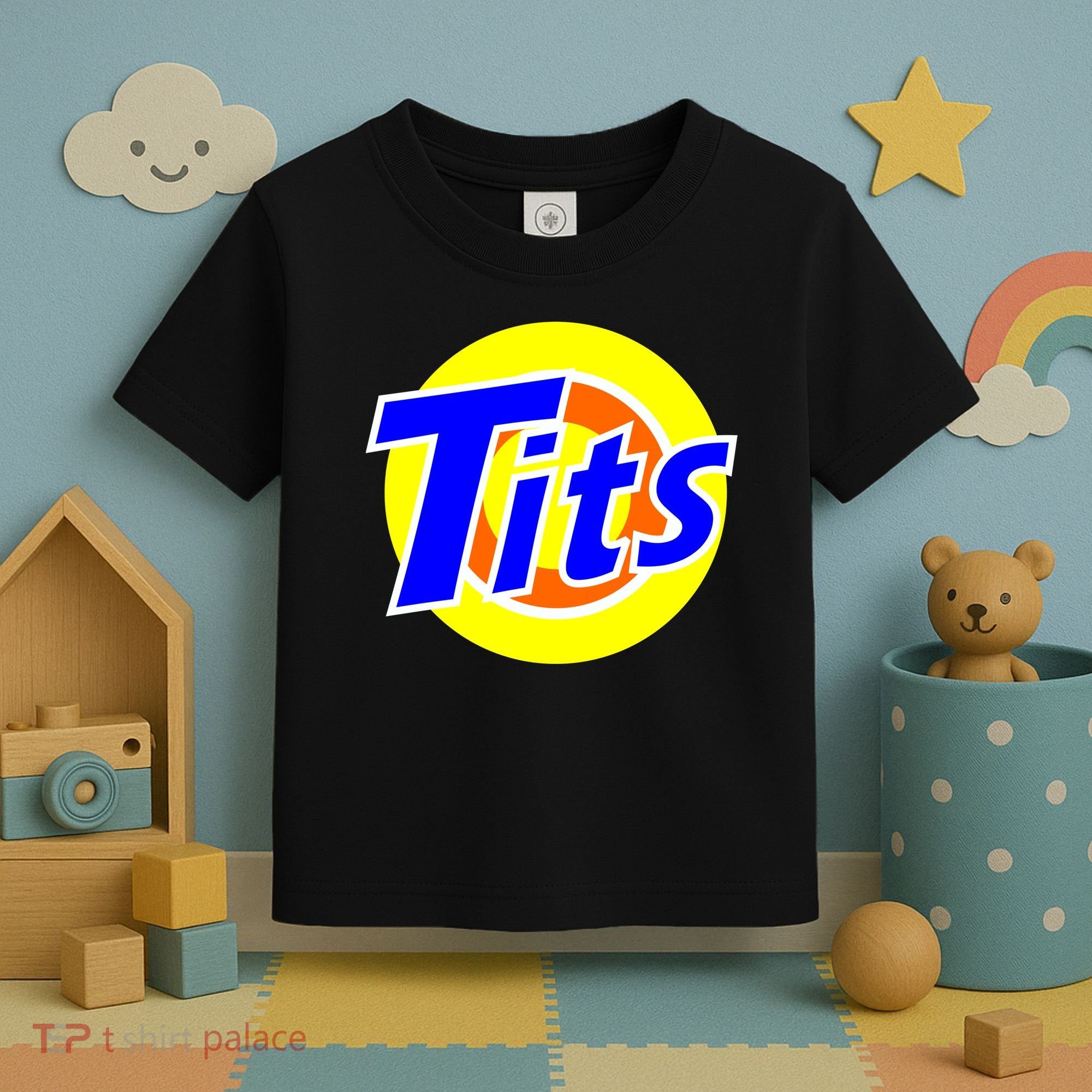 Funny Tits Logo Toddler T-Shirt