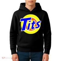 Funny Tits Logo Kids Hoodie thumb 4