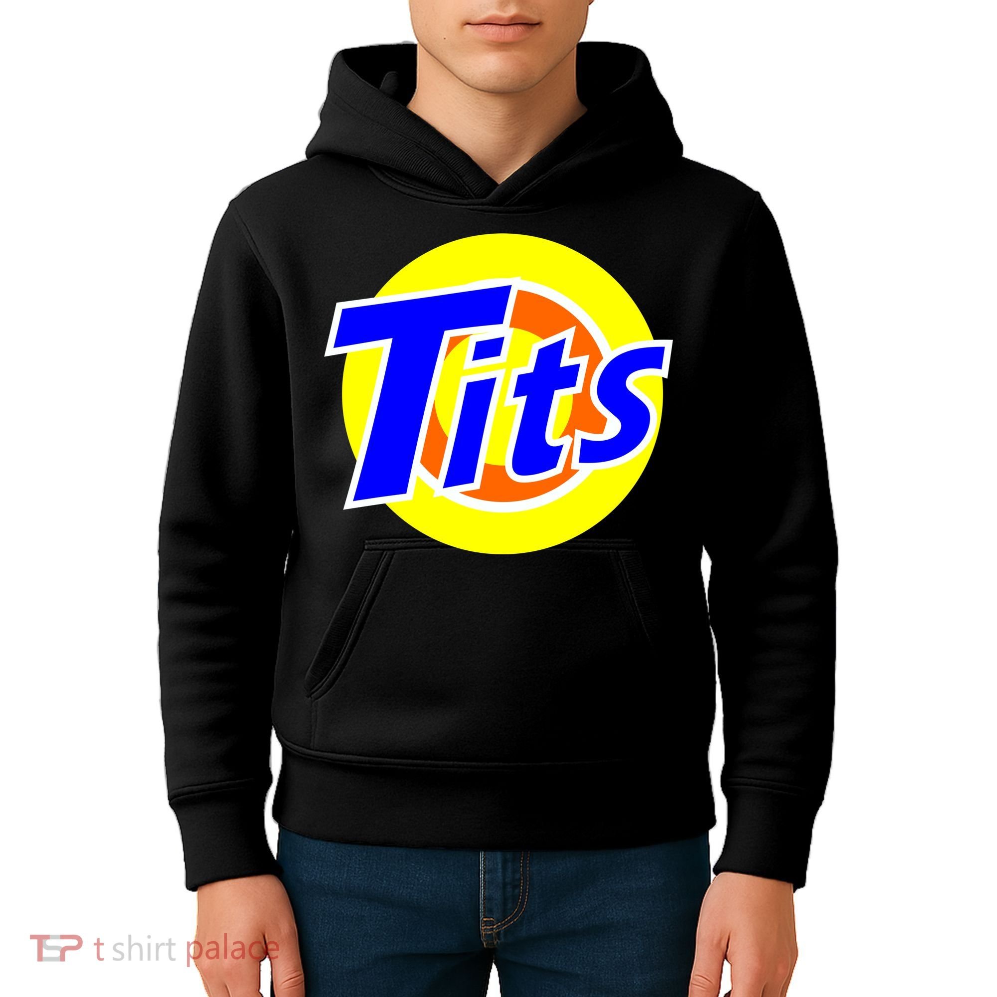 Funny Tits Logo Kids Hoodie