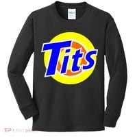 Funny Tits Logo Kids Long Sleeve Shirt thumb 0