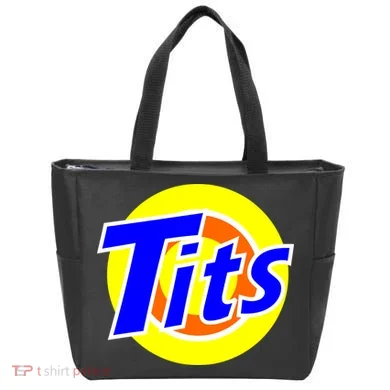 Funny Tits Logo Tote Bag