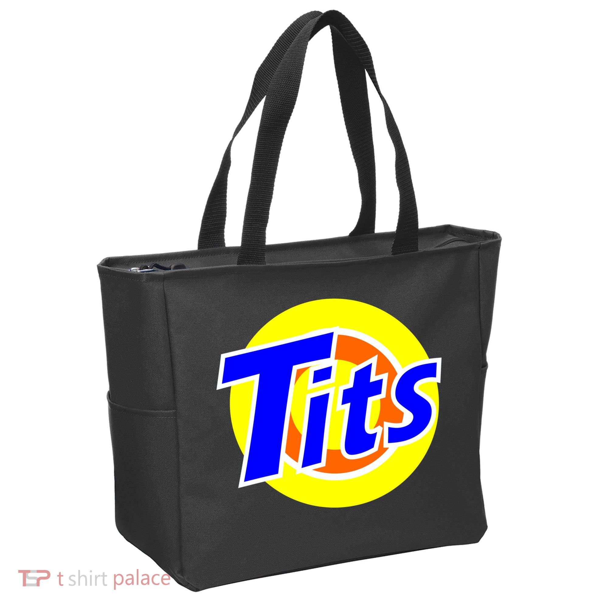 Funny Tits Logo Tote Bag