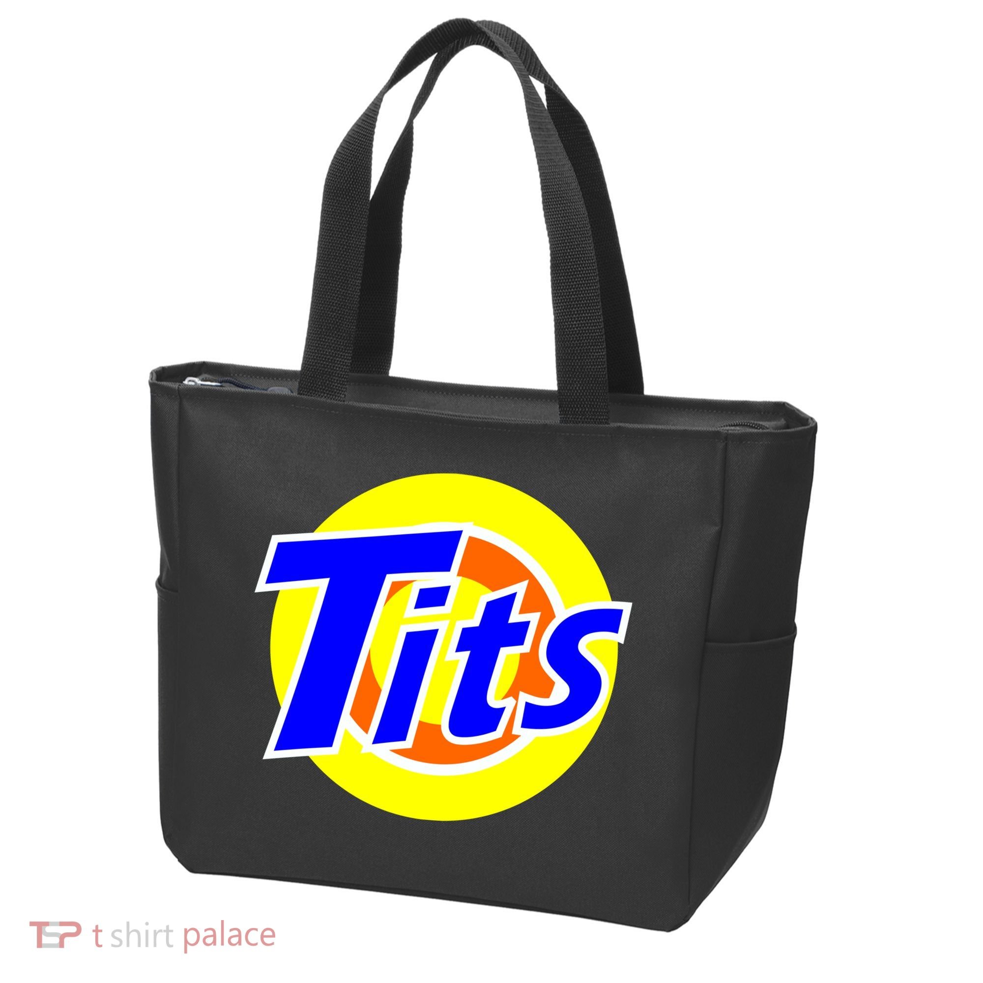 Funny Tits Logo Tote Bag