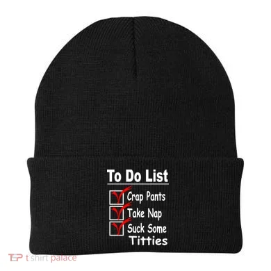 Funny To Do List Beanie