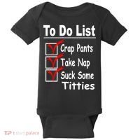 Funny To Do List Baby Bodysuit thumb 0