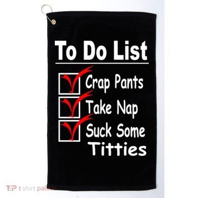 Funny To Do List Golf Towel
