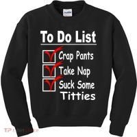 Funny To Do List Kids Sweatshirt thumb 0