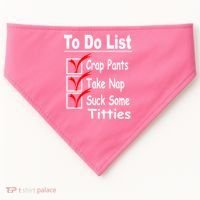 Funny To Do List USA-Made Doggie Bandana thumb 0
