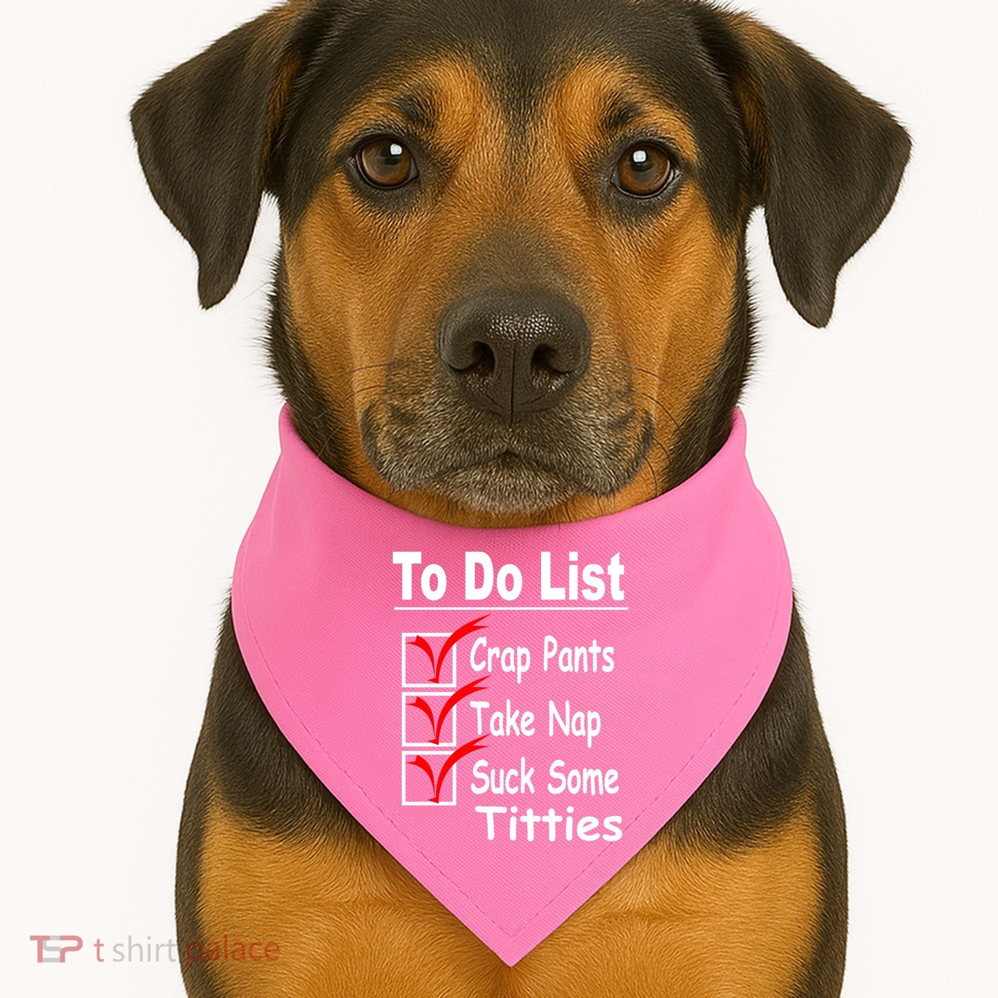 Funny To Do List USA-Made Doggie Bandana