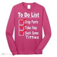 Funny To Do List Long Sleeve Shirt thumb 0