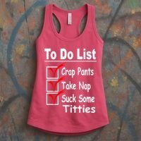 Funny To Do List Women's Tank Top thumb 3