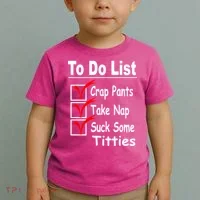 Funny To Do List Toddler T-Shirt thumb 2