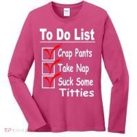 Funny To Do List Women's Long Sleeve Shirt thumb 0