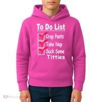 Funny To Do List Kids Hoodie thumb 4