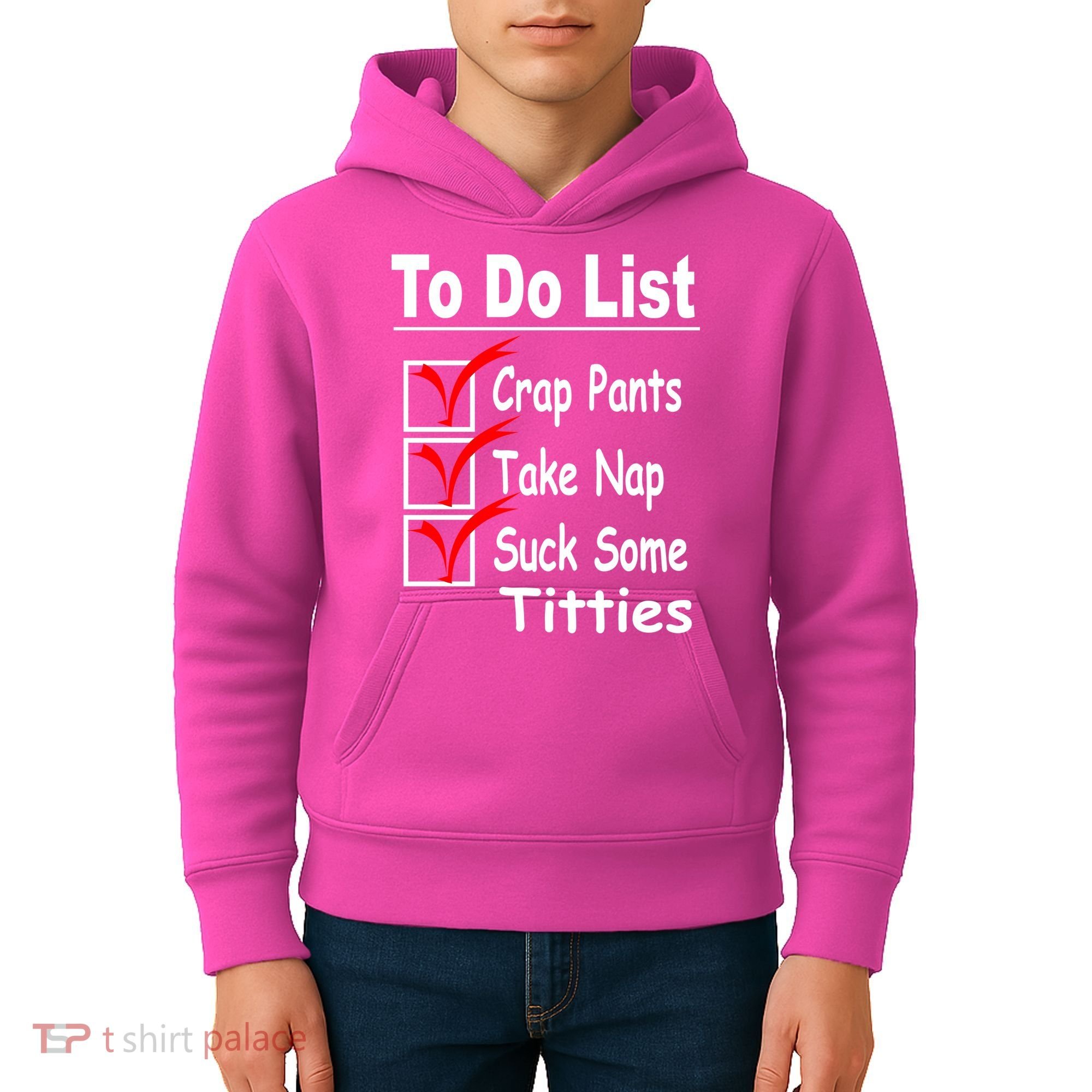 Funny To Do List Kids Hoodie