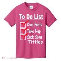 Funny To Do List Kids T-Shirt thumb 0
