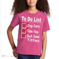Funny To Do List Kids T-Shirt thumb 2
