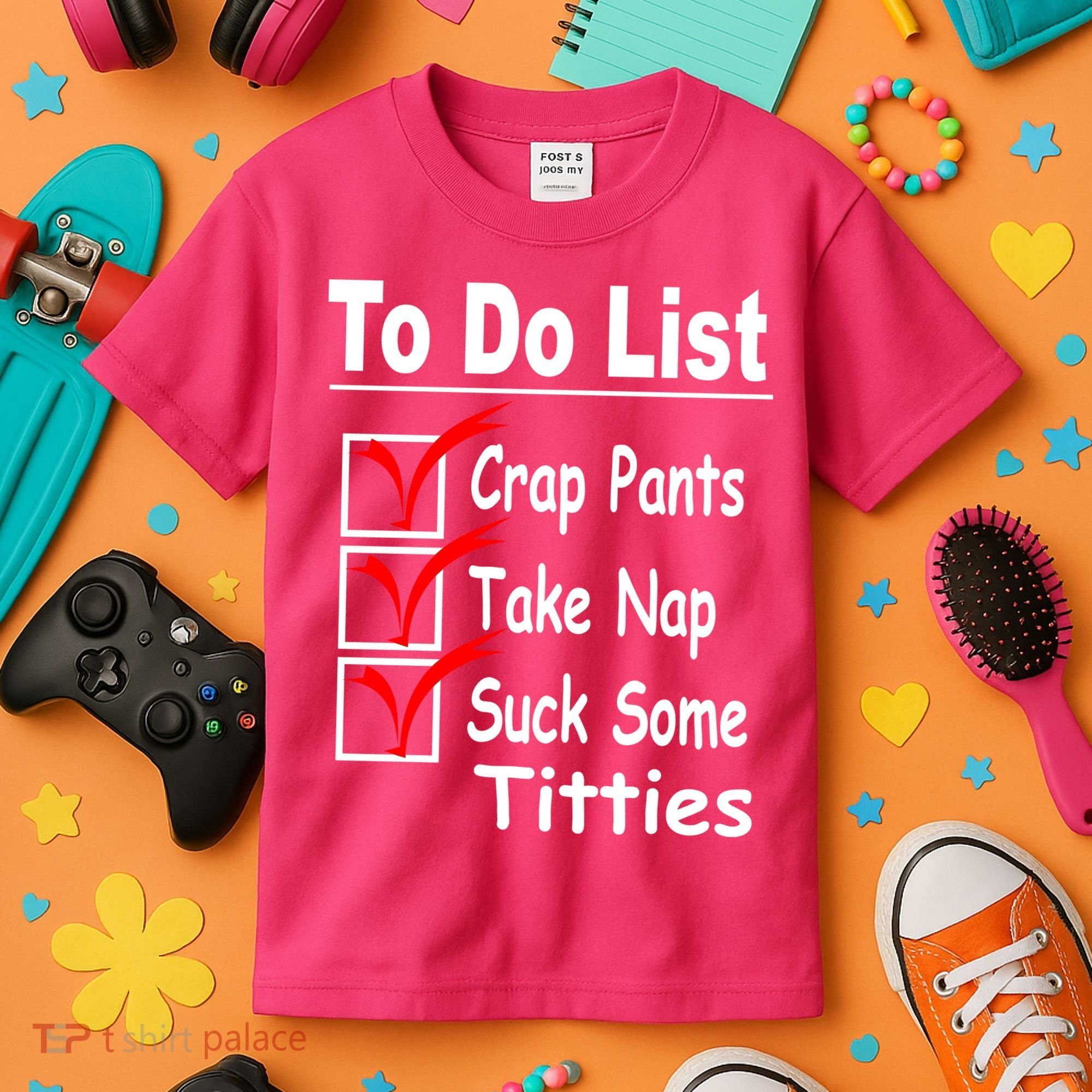 Funny To Do List Kids T-Shirt