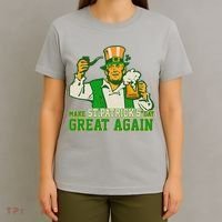 Funny Trump Make St Patrick's Day Great Again T-Shirt thumb 4