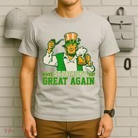 Funny Trump Make St Patrick's Day Great Again T-Shirt thumb 6