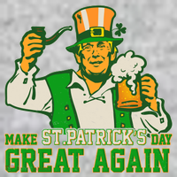 Funny Trump Make St Patrick's Day Great Again Toddler T-Shirt thumb 2