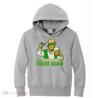 Funny Trump Make St Patrick's Day Great Again Kids Hoodie thumb 0