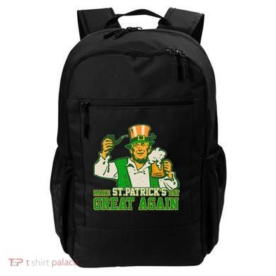 Funny Trump Make St Patrick's Day Great Again Backpack