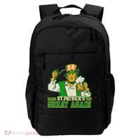 Funny Trump Make St Patrick's Day Great Again Backpack thumb 0