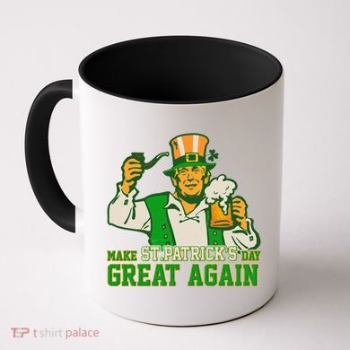 Funny Trump Make St Patrick's Day Great Again Coffee Mug