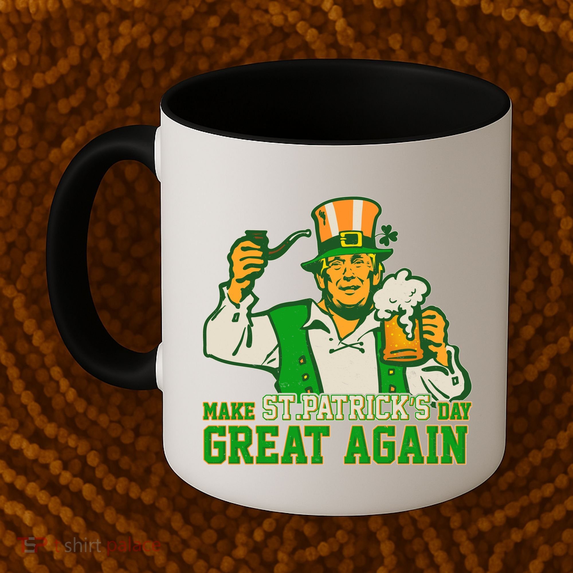Funny Trump Make St Patrick's Day Great Again Coffee Mug