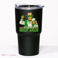 Funny Trump Make St Patrick's Day Great Again Tumbler thumb 0