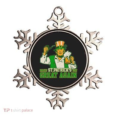 Funny Trump Make St Patrick's Day Great Again Ornament