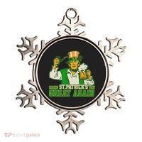 Funny Trump Make St Patrick's Day Great Again Ornament thumb 0