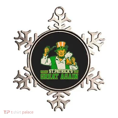 Funny Trump Make St Patrick's Day Great Again Ornament