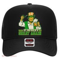 Funny Trump Make St Patrick's Day Great Again Hat thumb 0