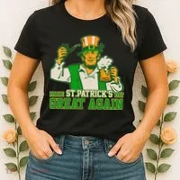 Funny Trump Make St Patrick's Day Great Again Women's T-Shirt thumb 2