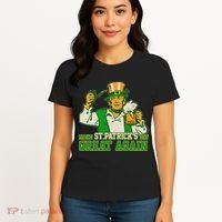 Funny Trump Make St Patrick's Day Great Again Women's T-Shirt thumb 4